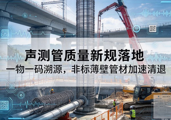 三穗声测管质量新规落地，一物一码溯源，非标薄壁管材加速清退