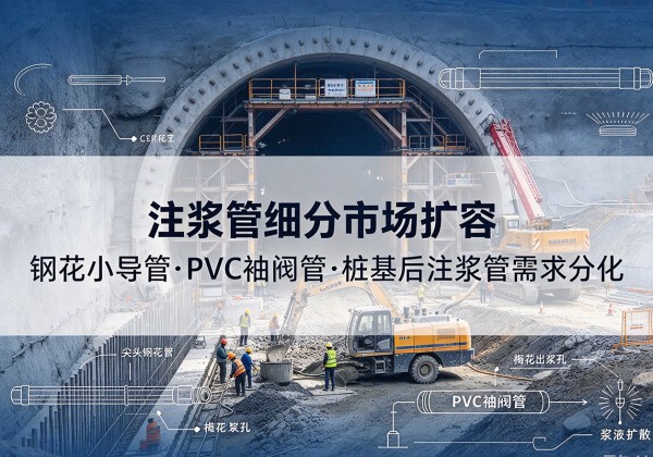 三穗注浆管细分市场扩容，隧道钢花小导管、PVC 袖阀管、桩基后注浆管需求分化
